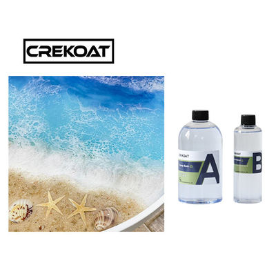 Encimera resistente ULTRAVIOLETA transparente fuerte ultra clara de la resina de epoxy