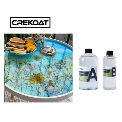 Alta resina de epoxy ultra clara del lustre para resistente ULTRAVIOLETA de la creación de las ilustraciones