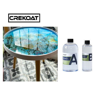 Alta resina de epoxy ultra clara del lustre para resistente ULTRAVIOLETA de la creación de las ilustraciones