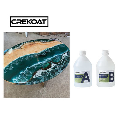 El bastidor libre de la burbuja profundamente vierte la resina de epoxy para la nivelación del uno mismo de la tabla cristalina