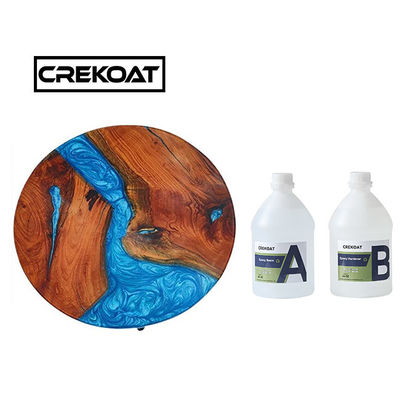 Vidrio amarillo anti de madera de Crystal Clear Epoxy Resin For de la prenda impermeable como final