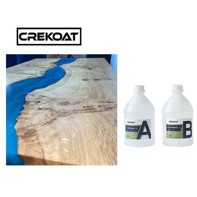 Vidrio amarillo anti de madera de Crystal Clear Epoxy Resin For de la prenda impermeable como final