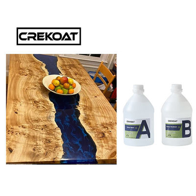 Vidrio amarillo anti de madera de Crystal Clear Epoxy Resin For de la prenda impermeable como final