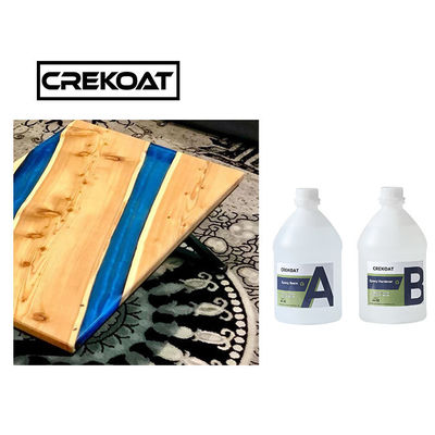Vidrio amarillo anti de madera de Crystal Clear Epoxy Resin For de la prenda impermeable como final