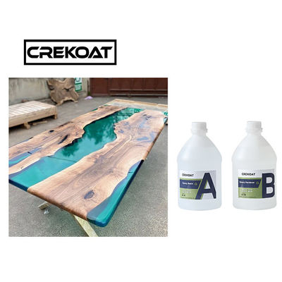 La viscosidad baja profundamente vierte el río del bastidor de la resina de epoxy presenta el rasguño de madera resistente