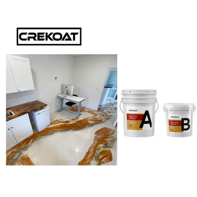 Piso de epoxy metálico del garaje que cubre el cobre de alta resistencia impermeable de la resina de epoxy