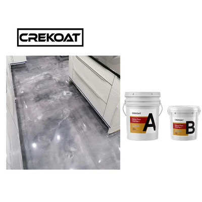 Rápidamente secado de ningún piso metálico de la resina de epoxy de la burbuja que cubre a Pearl White