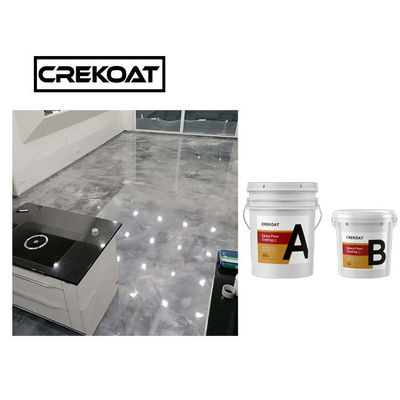 Rápidamente secado de ningún piso metálico de la resina de epoxy de la burbuja que cubre a Pearl White