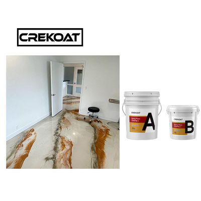 Vidrio como viscoso no tóxico de epoxy metálico de la pintura del piso del sótano