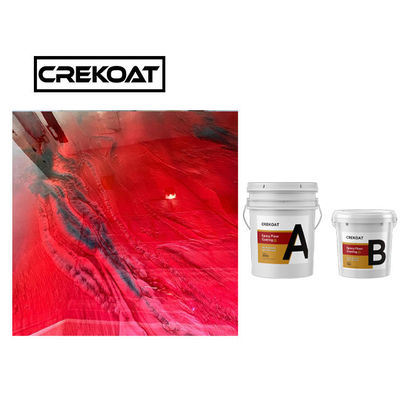 Piso de epoxy metálico azul del TDS que cubre la alta pintura del piso del lustre