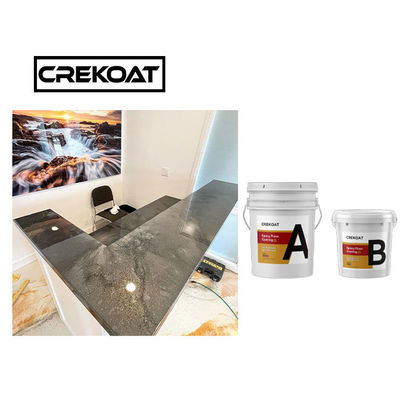 Piso de epoxy metálico azul del TDS que cubre la alta pintura del piso del lustre