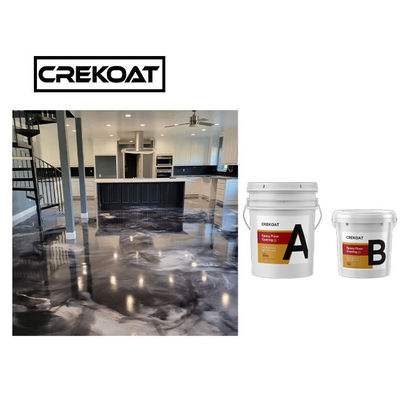 Piso concreto metálico resistente ULTRAVIOLETA de la resina de epoxy 3d no tóxico