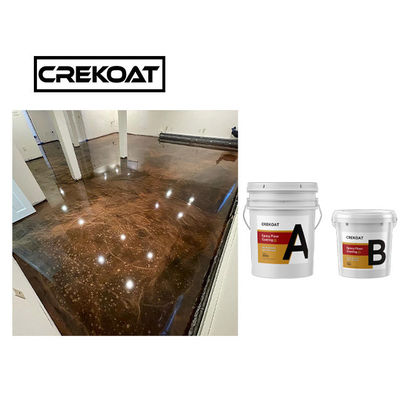 Burbuja de epoxy del piso del remolino metálico translúcido de la resina libre