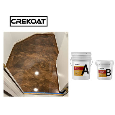 Burbuja de epoxy del piso del remolino metálico translúcido de la resina libre