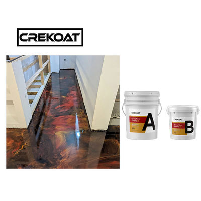 El piso de epoxy metálico del aeropuerto pinta la resina de epoxy resistente ULTRAVIOLETA y Hardner