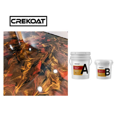 Negro de Crystal Metallic Epoxy Resin Coating de la resistencia del resbalón y piso del epóxido del oro