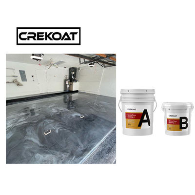 Negro de Crystal Metallic Epoxy Resin Coating de la resistencia del resbalón y piso del epóxido del oro
