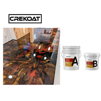 Negro de Crystal Metallic Epoxy Resin Coating de la resistencia del resbalón y piso del epóxido del oro