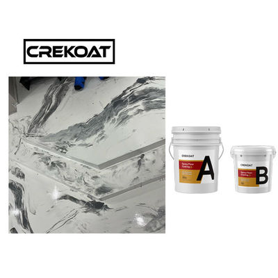 El piso metálico puro claro de la resina de epoxy pinta a prueba de calor