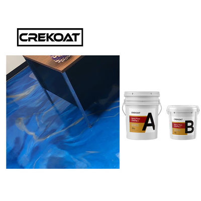 El piso metálico puro claro de la resina de epoxy pinta a prueba de calor