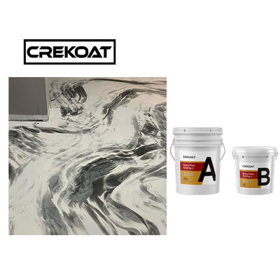 La encimera de epoxy metálica durable de la capa del piso impermeabiliza resistente ULTRAVIOLETA