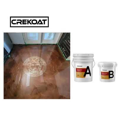 Piso de epoxy metálico de la resina del AB de dos componentes que cubre resistente de agua