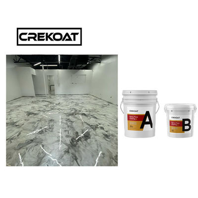 Piso de epoxy metálico de la resina del AB de dos componentes que cubre resistente de agua