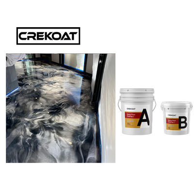 Piso de epoxy metálico de la resina del AB de dos componentes que cubre resistente de agua