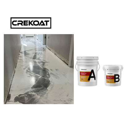 Piso de epoxy metálico blanco de MSDS que cubre la resina clara del poliéster para el hormigón