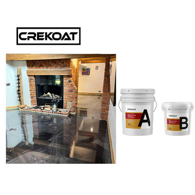 Sistema de epoxy metálico del piso de la capa polivinílica sólida de la resina de epoxy del 100%