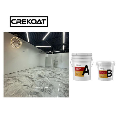 Base de epoxy de Polyaspartic del suelo del claro de epoxy metálico no tóxico de la resina