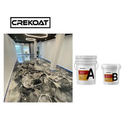 Base de epoxy de Polyaspartic del suelo del claro de epoxy metálico no tóxico de la resina