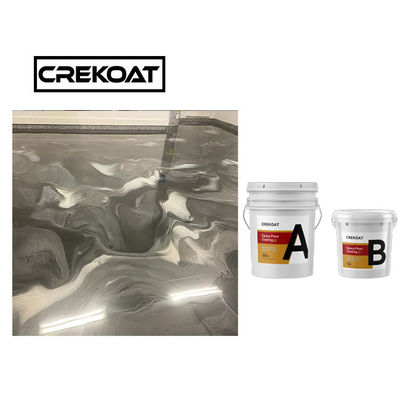 Base de epoxy de Polyaspartic del suelo del claro de epoxy metálico no tóxico de la resina