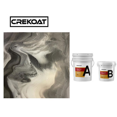 La capa de epoxy metálica del piso de dos porciones patina alta durabilidad resistente