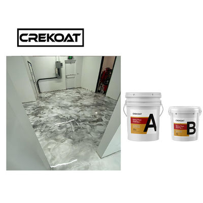 La capa de epoxy metálica del piso de dos porciones patina alta durabilidad resistente