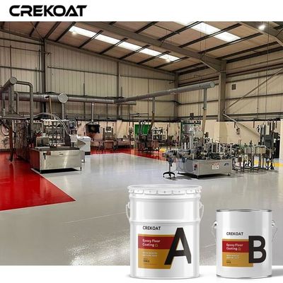 El curado rápido no desliza el piso de epoxy que cubre lustre prístino en almacenes industriales