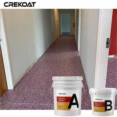 Pintura sólida del piso de la resina de epoxy del 100% con las escamas de acrílico decorativas de la difusión