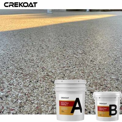 Pintura sólida del piso de la resina de epoxy del 100% con las escamas de acrílico decorativas de la difusión