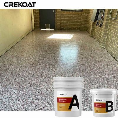 Capa decorativa del piso de la resina de epoxy de las terrazas de los garajes con las escamas del multicolor