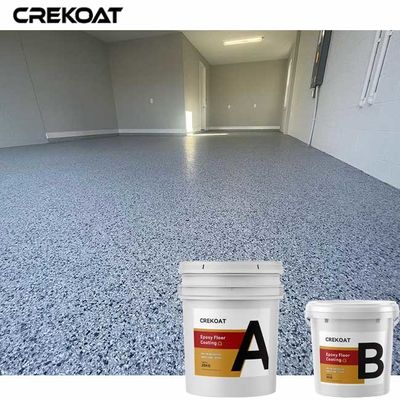 Líquido de capa del piso de la resina de epoxy de la escama del color del TDS resistente