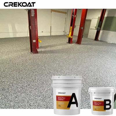 Líquido de capa del piso de la resina de epoxy de la escama del color del TDS resistente