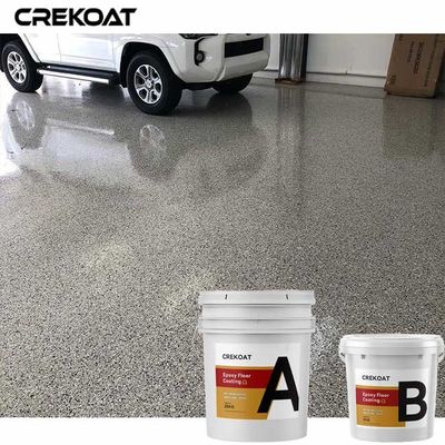 Superficie lisa Polyaspartic de la escama del 100% de la resina de epoxy del piso del terrazo sólido de la capa