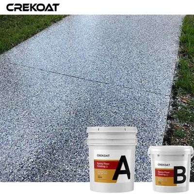 Capa transparente del piso de la resina de epoxy del abrigo difundida con Chip Flakes