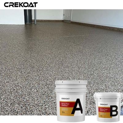 Capa transparente del piso de la resina de epoxy del abrigo difundida con Chip Flakes