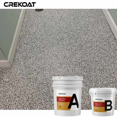 Capa del piso de la resina de epoxy del polímero con las escamas coloreadas vinilo decorativo