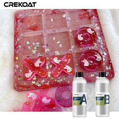 Resistencia al calor cristal claro resina transparente de dos partes para la fabricación de diormas oceánicos