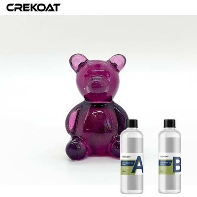 Revestimiento transparente de curado rápido y resina de fundición para la fabricación de llavero de resina