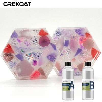 Arte decorativo Vertiendo epoxi transparente Para elaborar joyas de resina exquisitas