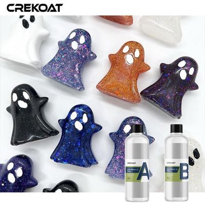 Revestimiento superior versátil Resina epoxi cristalina clara para obras de arte Joyería y mesas