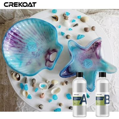 2 partes de resina cristalina clara para estética de alta gama al aire libre anti amarillento